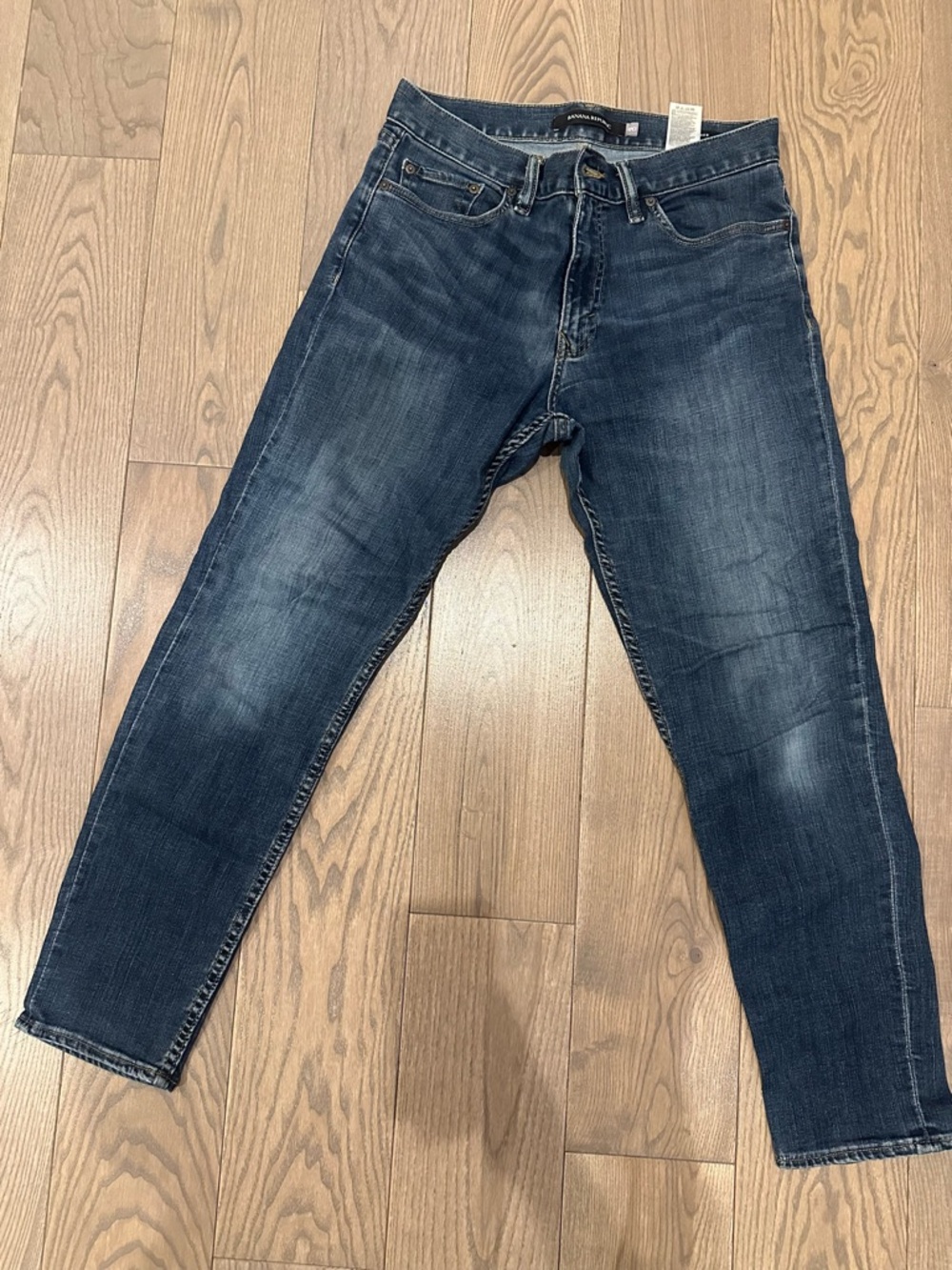 Banana Republic Men's Dark Blue Slim Straight Jeans